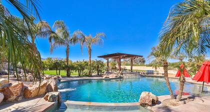 Privately Gated 2.3 Acre, Tuscan Villa Resort Property, View, pool and12' Slide!!