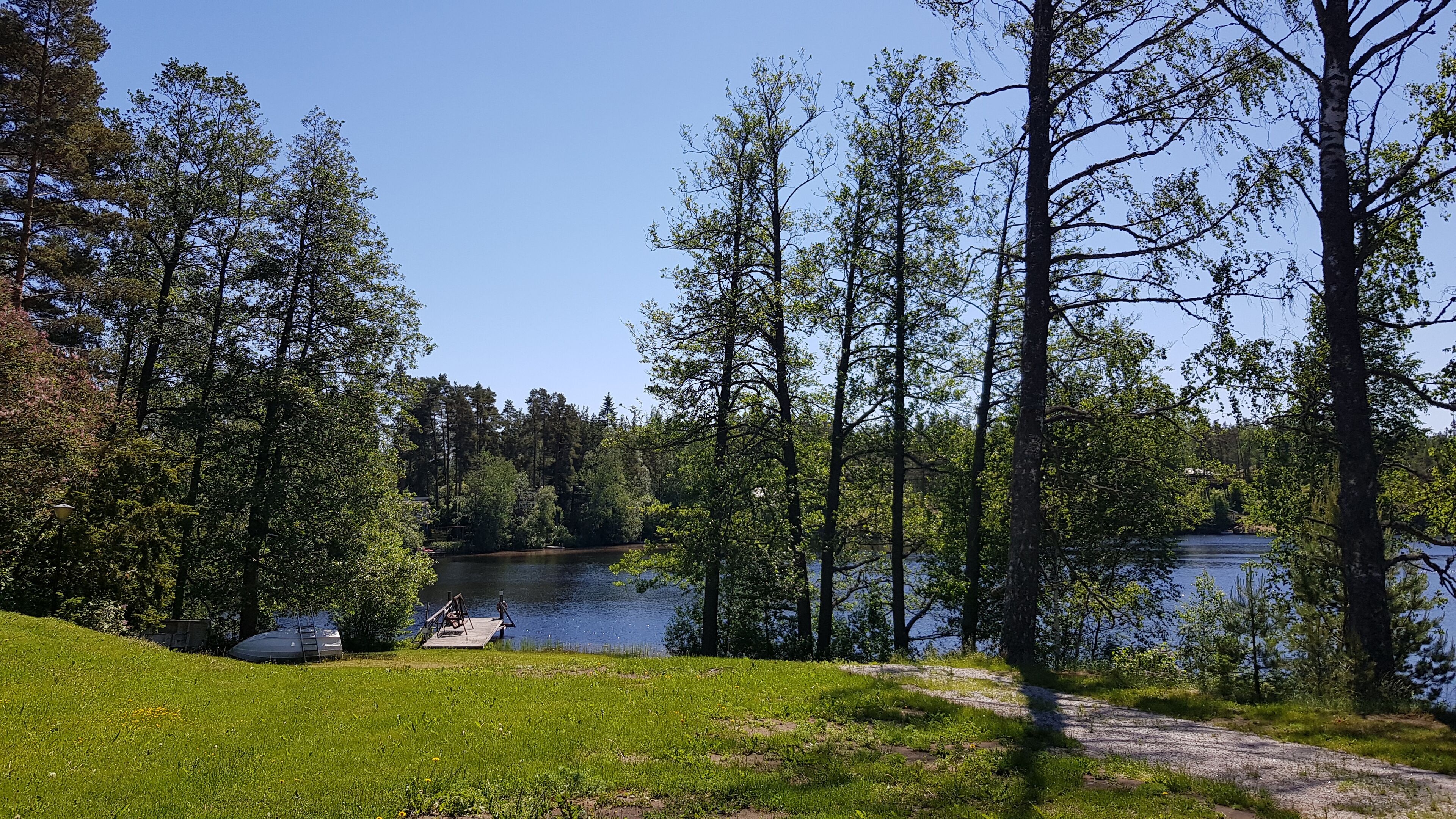 private beach, rowing