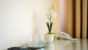 Quarto casal ou duplo básico | Opções para refeição no quarto