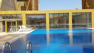 Indoor pool, outdoor pool