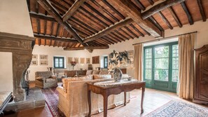 Fernseher, Kamin, Netflix, DVD-Player