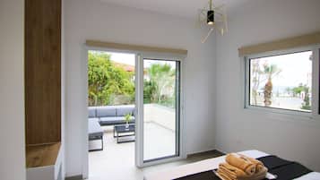 Luxury-Apartment | 2 Schlafzimmer, schallisolierte Zimmer, Bügeleisen/Bügelbrett