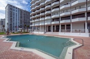 Outdoor pool, a heated pool - Gorgeous, Comfortable Ocean Front Condo (Daytona Beach)