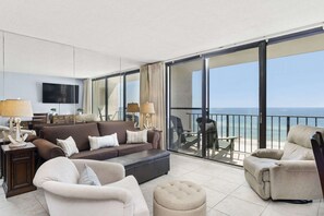 Condo, 1 Bedroom (3-506) | Living room - Edgewater by iTrip Panama City Beach (Panama City Beach)