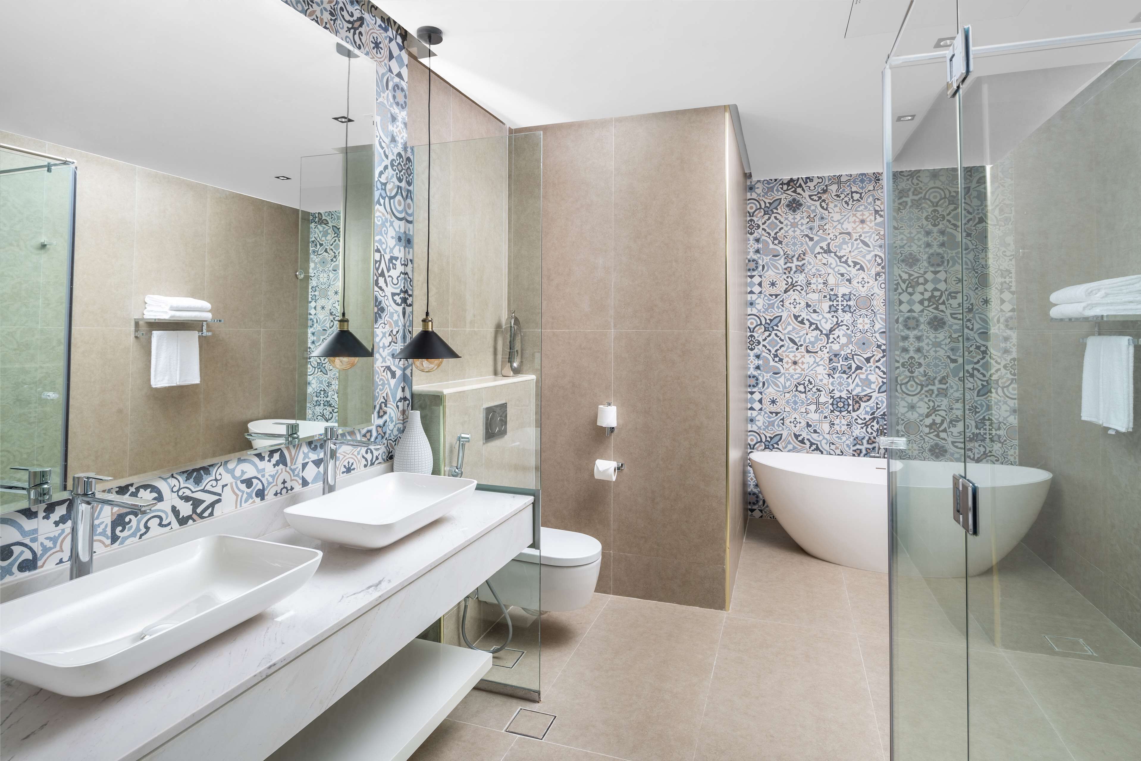 free toiletries, hair dryer, towels, soap