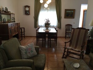 Televisión, chimenea y libros