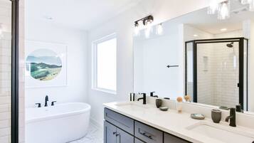 Bathtub, hair dryer