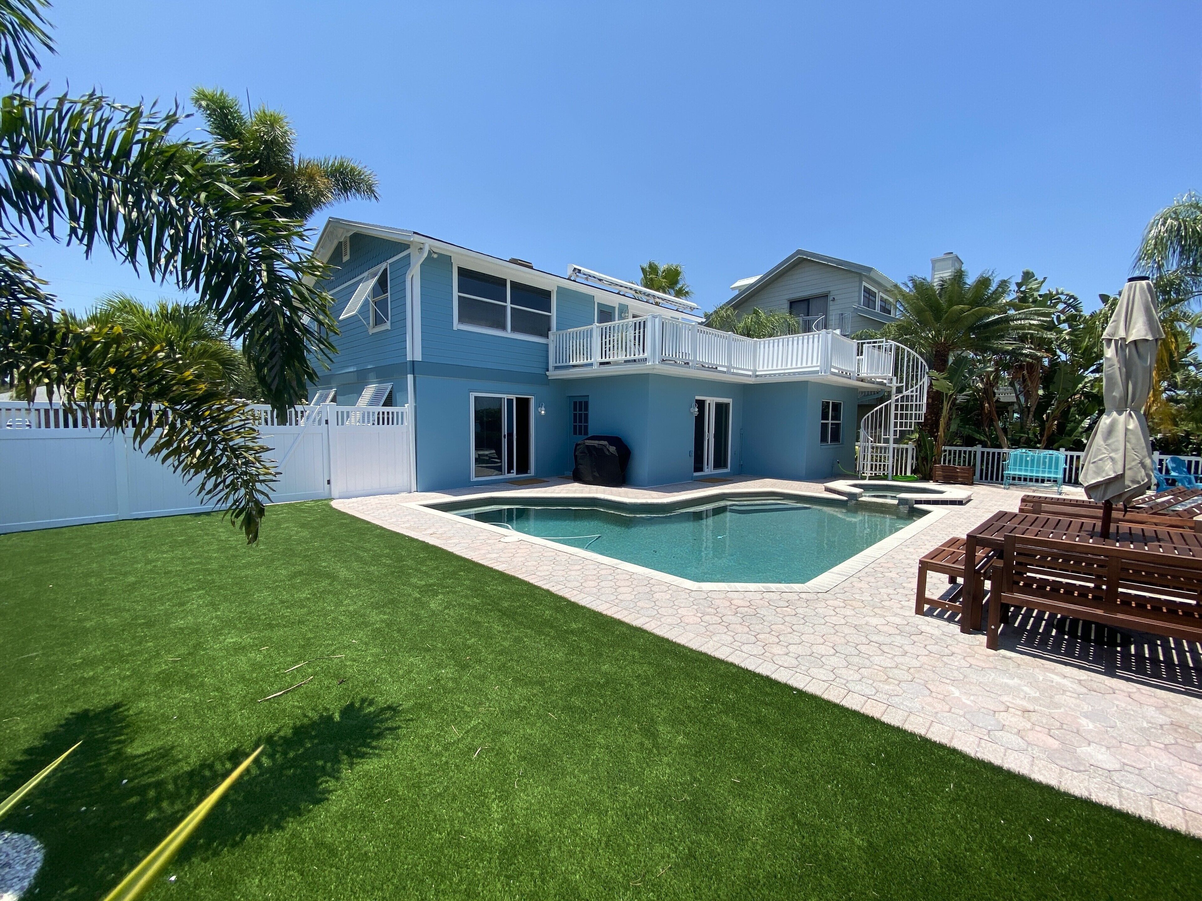 Escape to Paradise: Luxe Waterfront 3BR/3BA w/Pool, Hot Tub & Fishing Dock