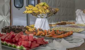 Free daily buffet breakfast
