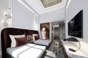 Kamer, 2 eenpersoonsbedden | Een minibar, een kluis op de kamer, een bureau, verduisterende gordijnen