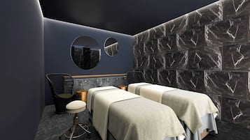 Body treatments, body wraps, body scrubs, facials, 2 treatment rooms