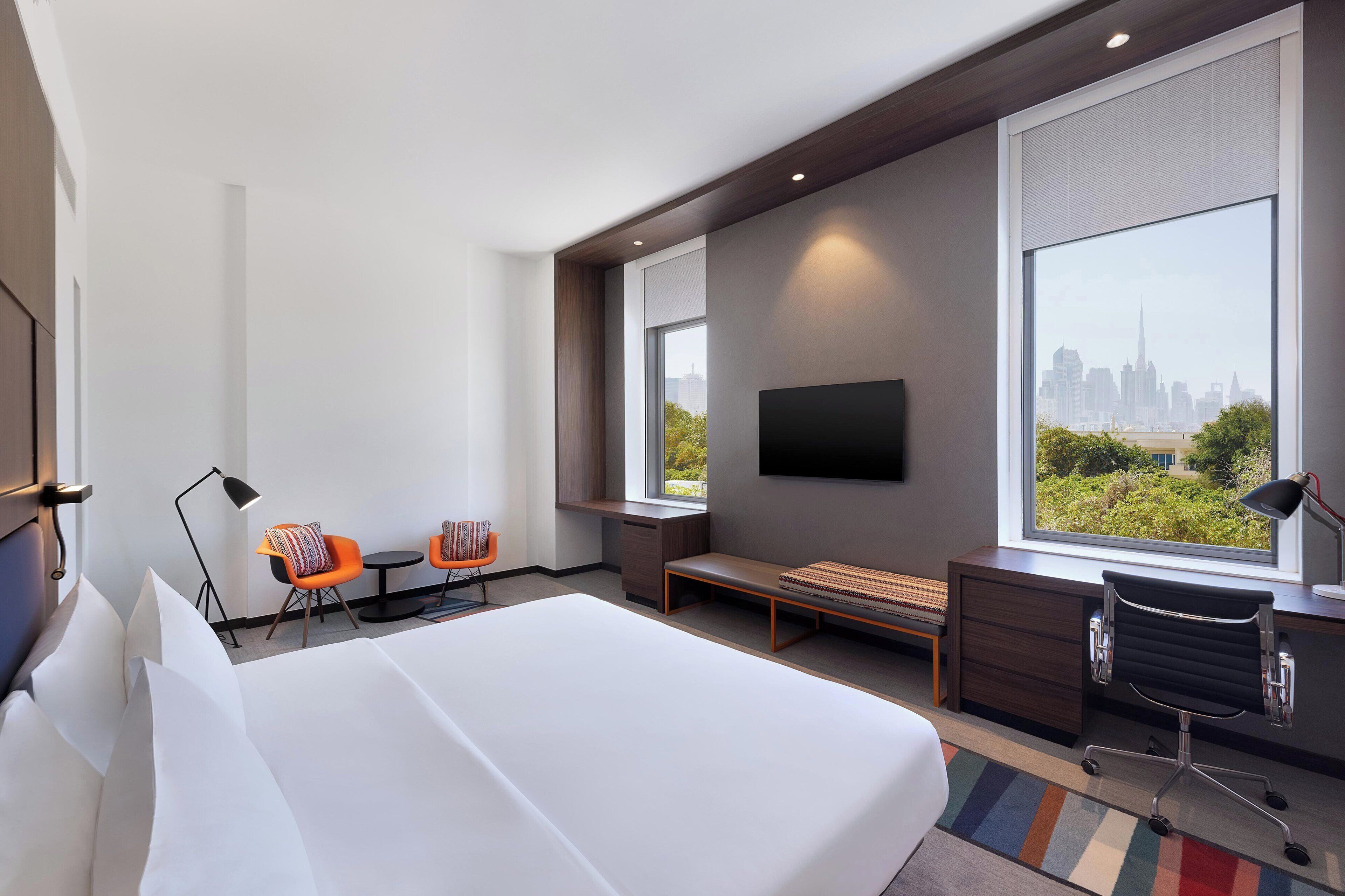 Room, 1 King Bed, City View | Premium bedding, minibar, in-room safe, individually decorated