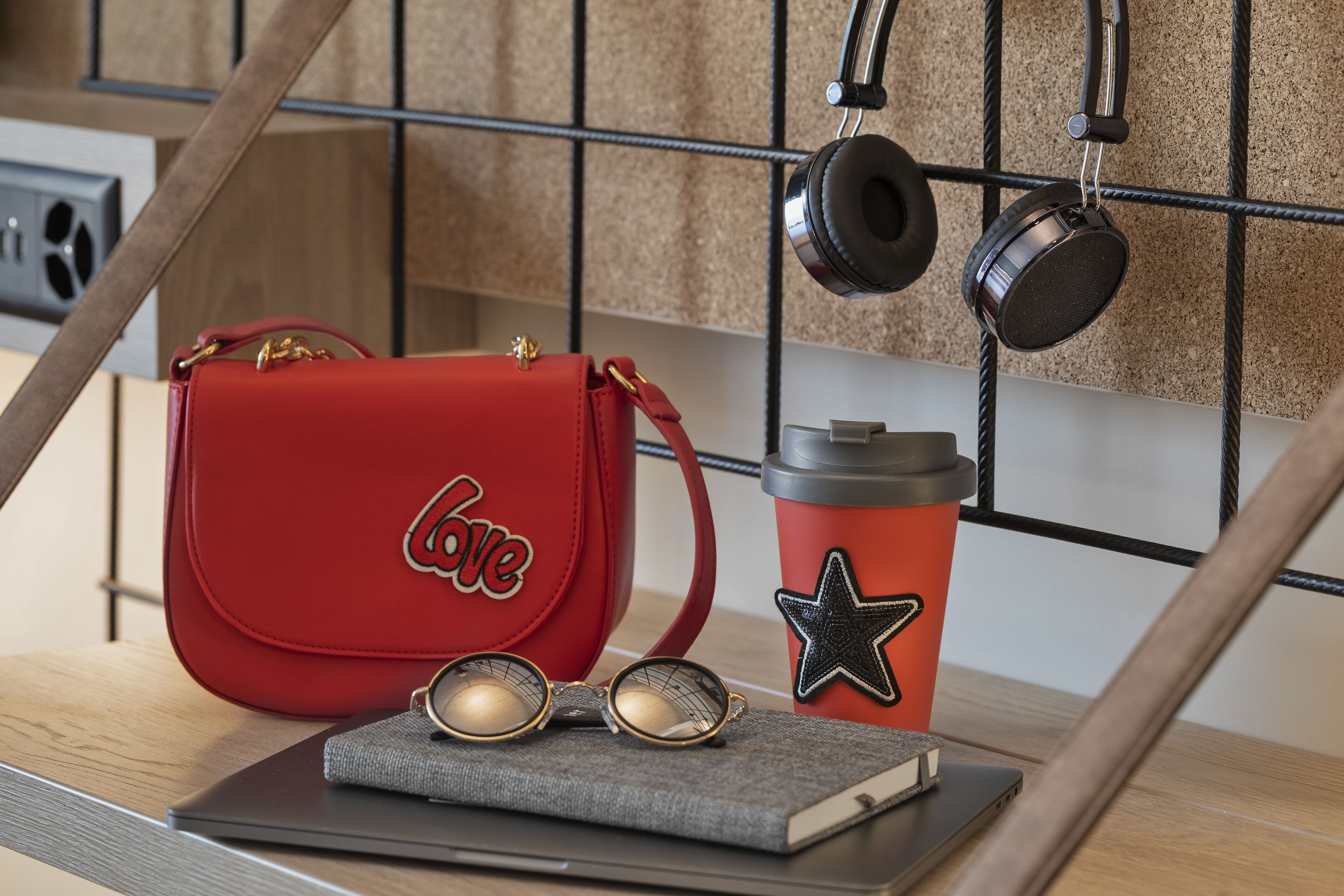 1 bedroom, desk, laptop workspace, blackout curtains