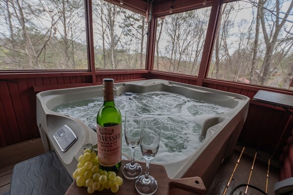 Interior - Bear Necessities: peaceful, With/romantic hot tub. (Sevierville)