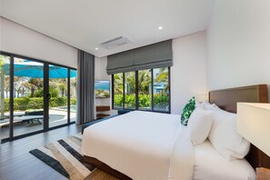 Villa, 4 Bedrooms, Beach View | Minibar, in-room safe, free WiFi, bed sheets