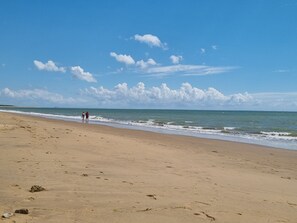 Vlak bij het strand