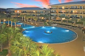 A heated pool