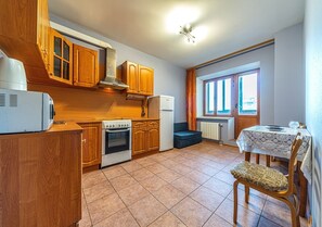 1 bedroom, desk, laptop workspace, iron/ironing board