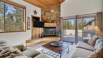 TV, fireplace, table tennis