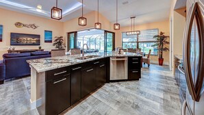 House (Blue Lagoon) | Private kitchen | Coffee/tea maker, fridge, microwave, dishwasher - Blue Lagoon (Rotonda West)