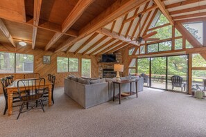 TV, fireplace, DVD player - The Innsbrook Oasis Pt. II by Innsbrook Vacations! (Innsbrook)