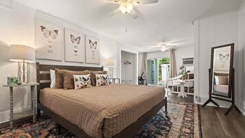 1 dormitori, escriptori, planxa i posts de planxar i wifi