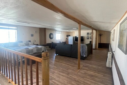 Lake front historic loft with unobstructed views.