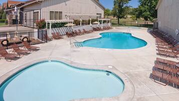 Indoor pool, outdoor pool