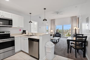 Fridge, microwave, oven, stovetop - 🏖️ Madeira Bay Resort I #1401 – Spacious, Stylish & Pet-Free (Madeira Beach)