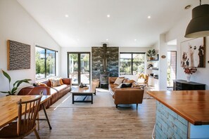 TV, fireplace, ping pong