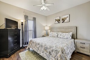 2 bedrooms, travel crib, WiFi, bed sheets