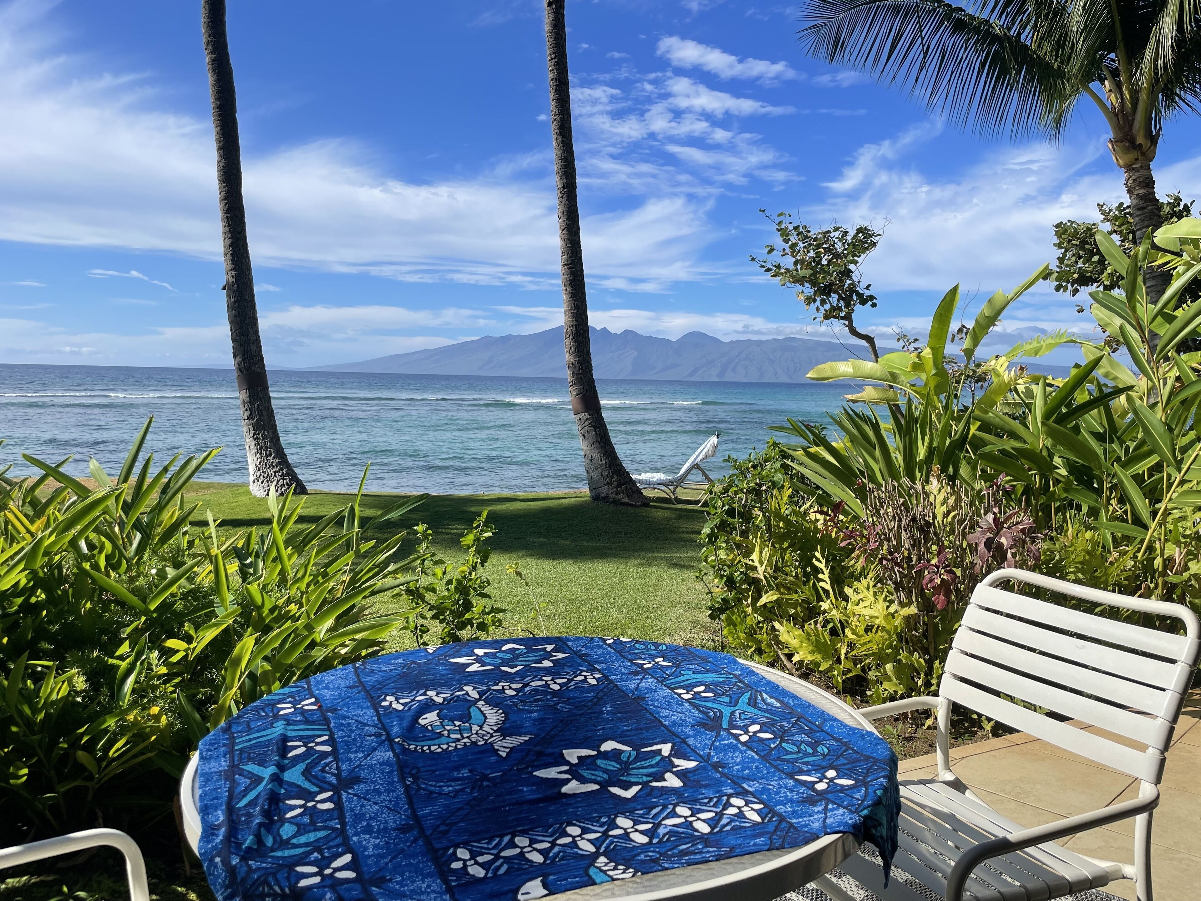 屋外ダイニングエリア