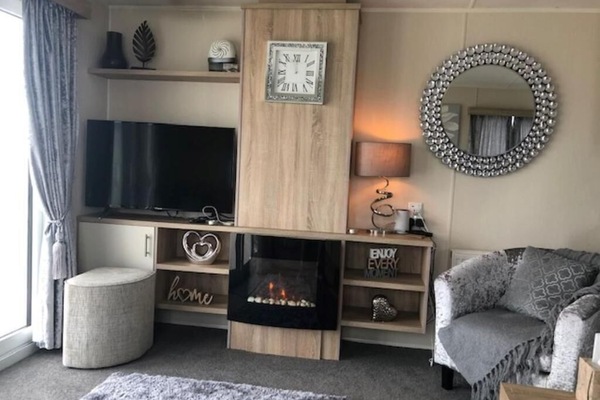 TV connectée, cheminée
