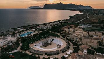 Vue depuis lâhĂ©bergement