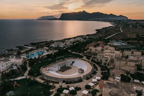 Vue depuis lâhĂ©bergement