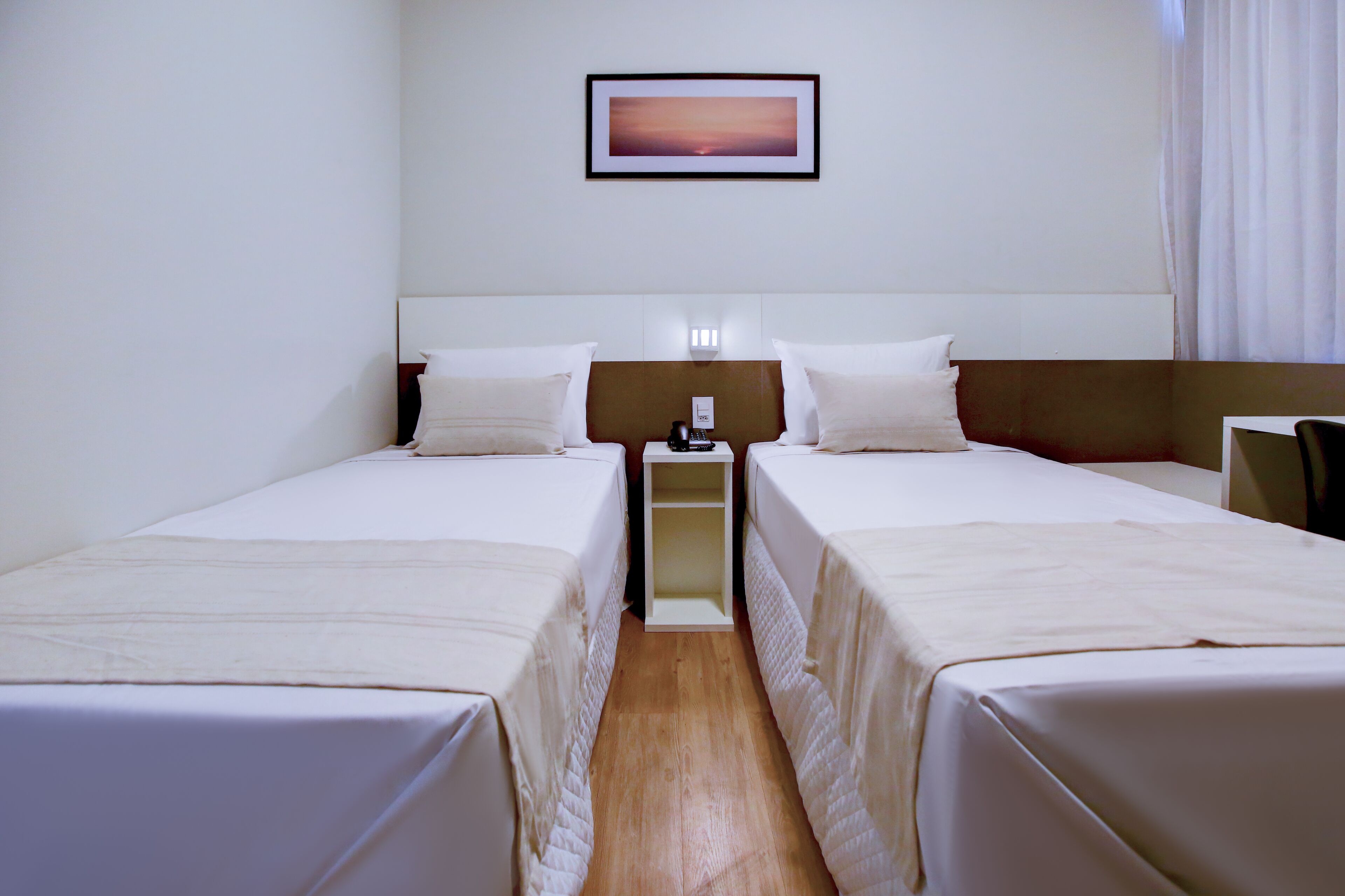 standard twin room | minibar, in-room safe, blackout curtains, iron/ironing board