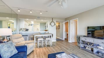 Condo, 2 Bedrooms | Living area | TV