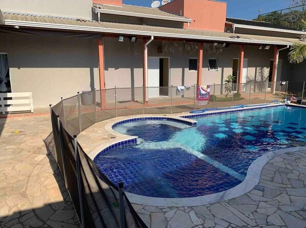 Indoor pool, outdoor pool