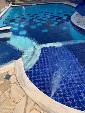 Indoor pool, outdoor pool
