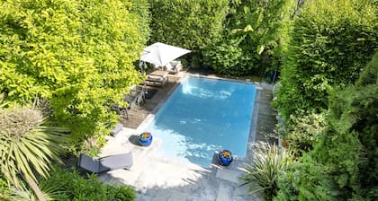 Villa mit Pool im Zentrum von Bordeaux, ruhiger Garten, klimatisiert