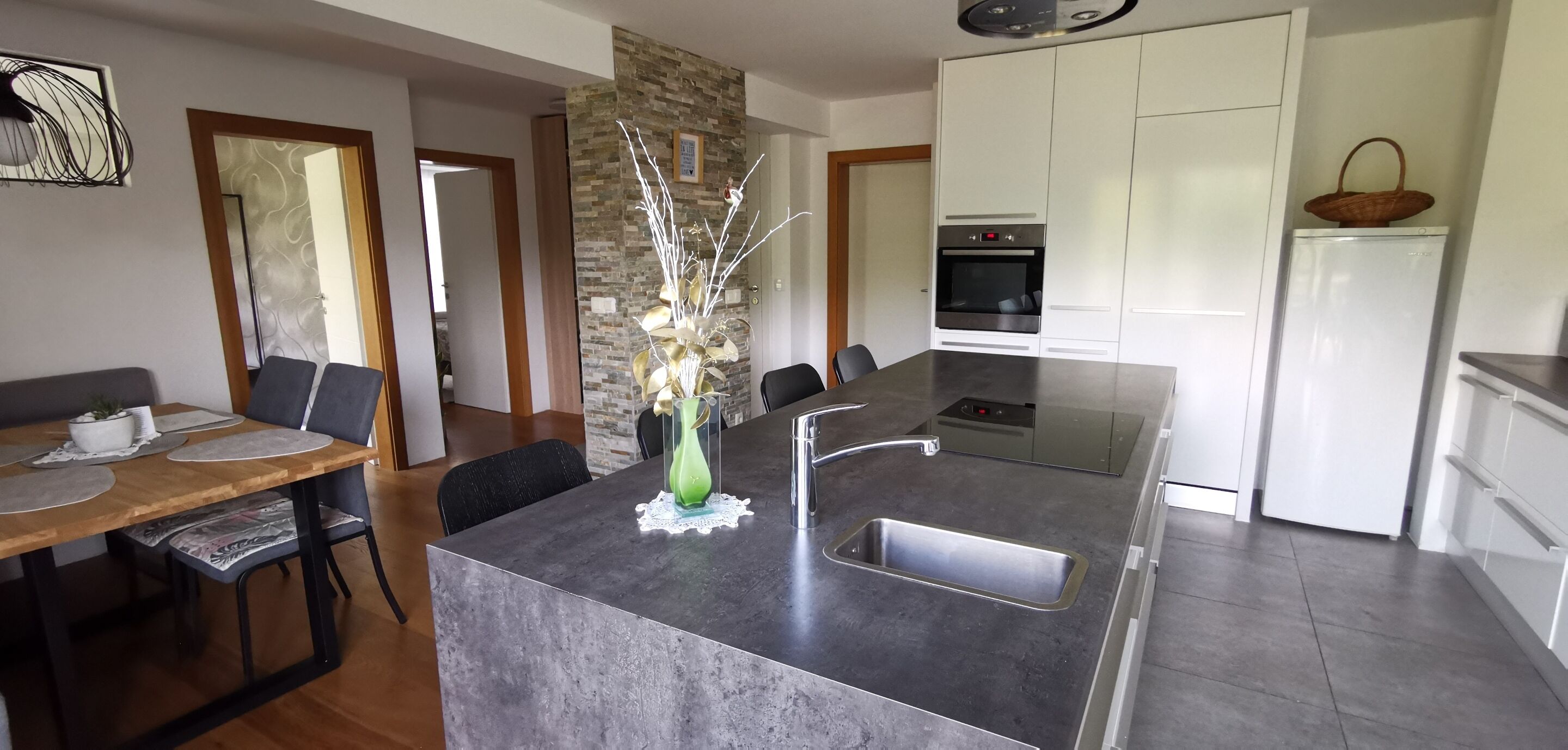 全景公寓, 独立浴室, 山景 (Apartma nadstropje) | 私人厨房