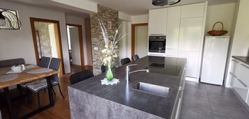 Panoramic Apartment, Ensuite, Mountain View (Apartma nadstropje) | Private kitchen