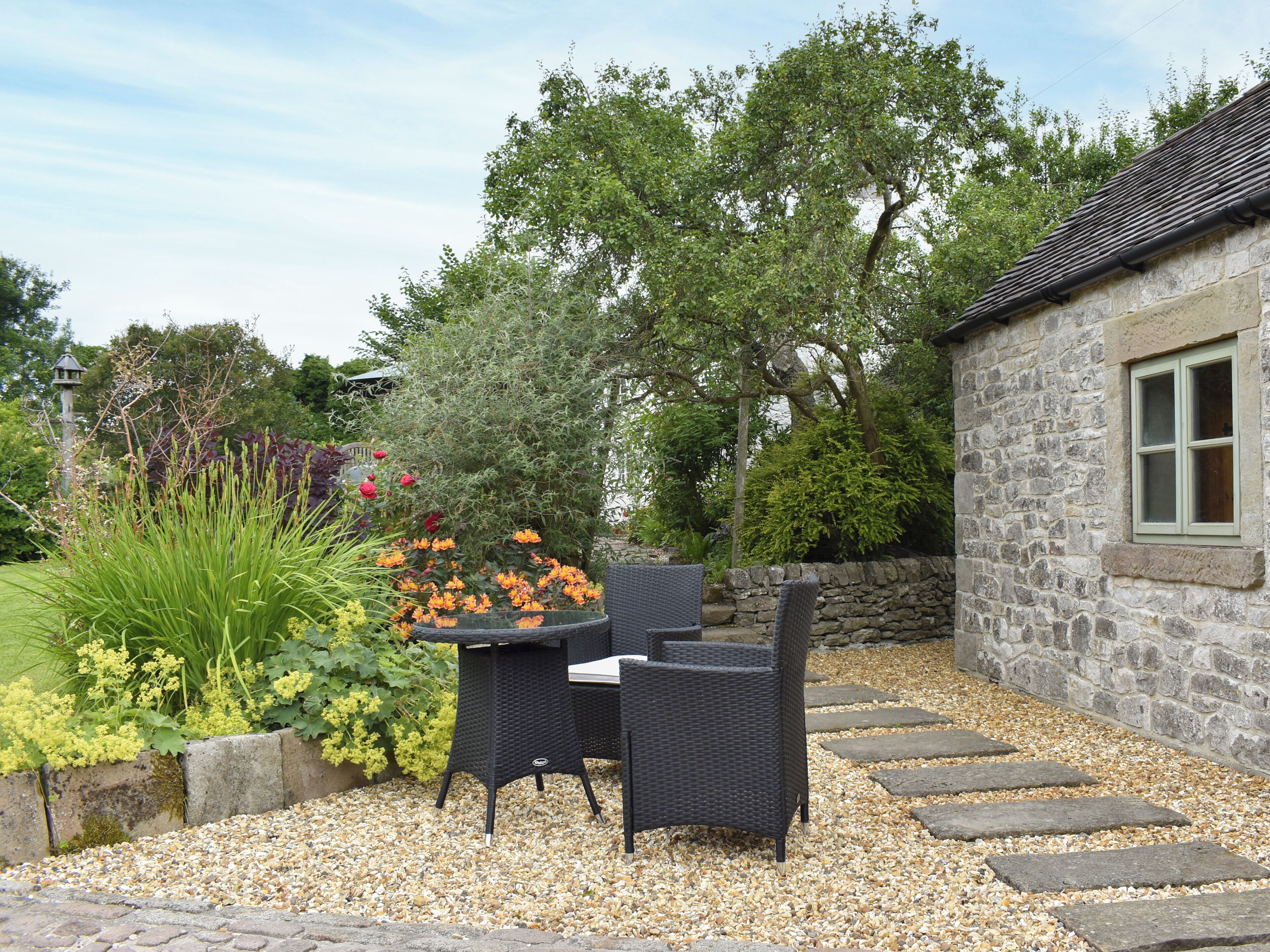 屋外ダイニングエリア