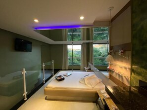 Premium Double Room | Laptop workspace, blackout drapes, free WiFi, bed sheets