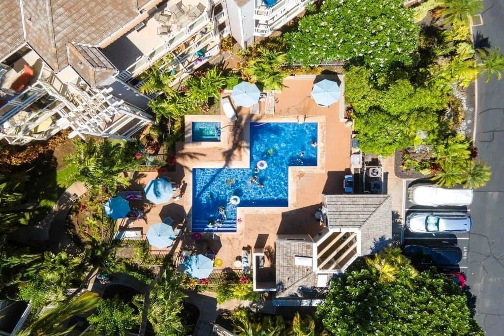 Piscine extérieure, piscine chauffée