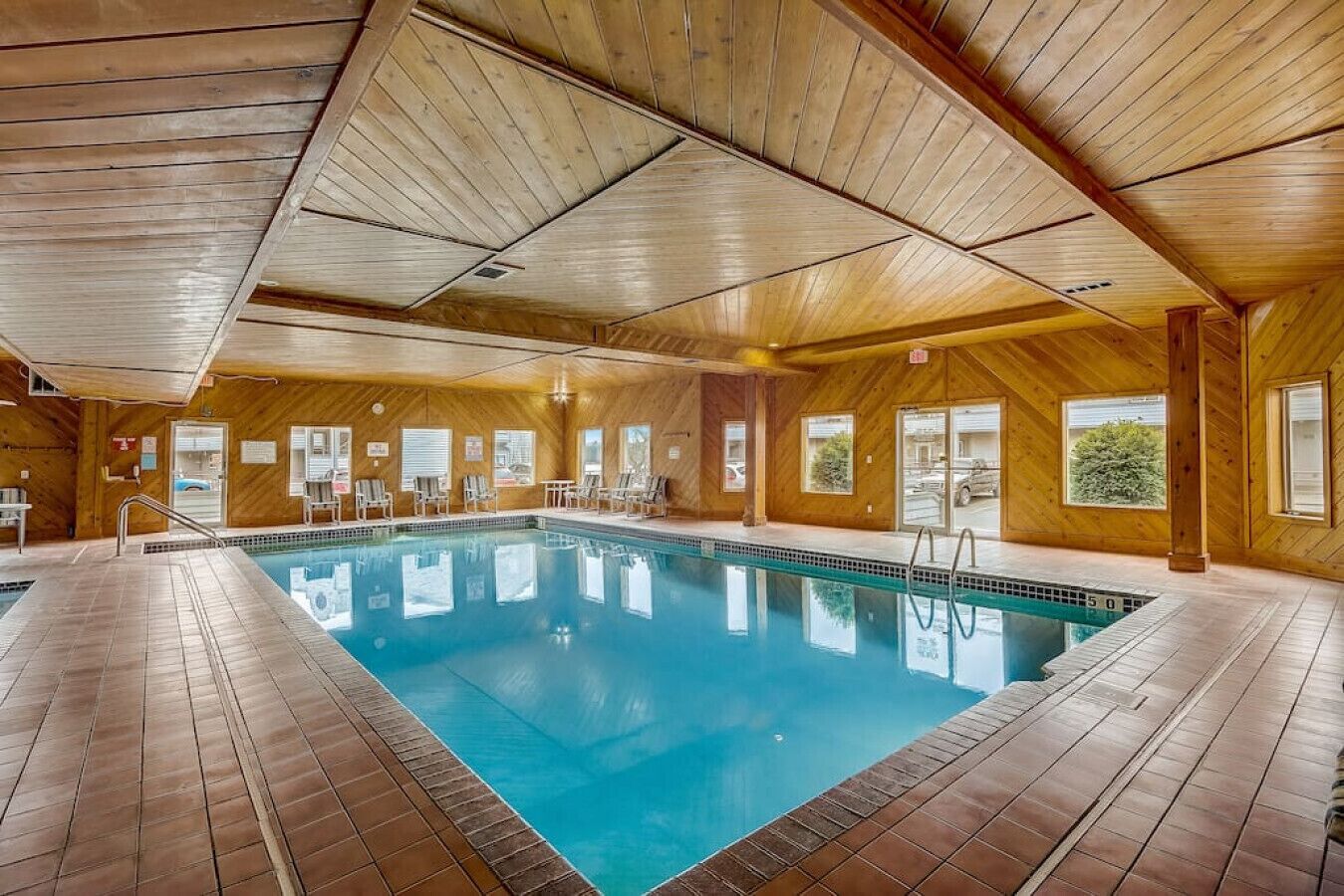 Indoor pool, a heated pool