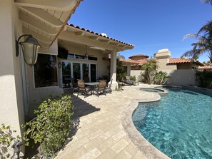 Outdoor pool - Golf course front home on Palmer Residence. (La Quinta)