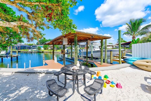 Waterfront oasis with private heated & screened pool, dock w/boat lift. 3BR/2BA