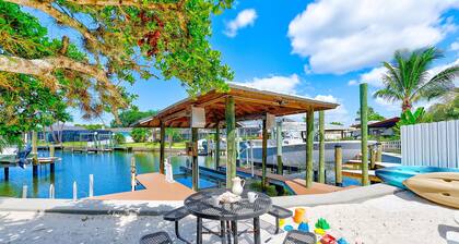 Waterfront oasis with private heated & screened pool, dock w/boat lift. 3BR/2BA