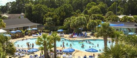 Indoor pool, outdoor pool